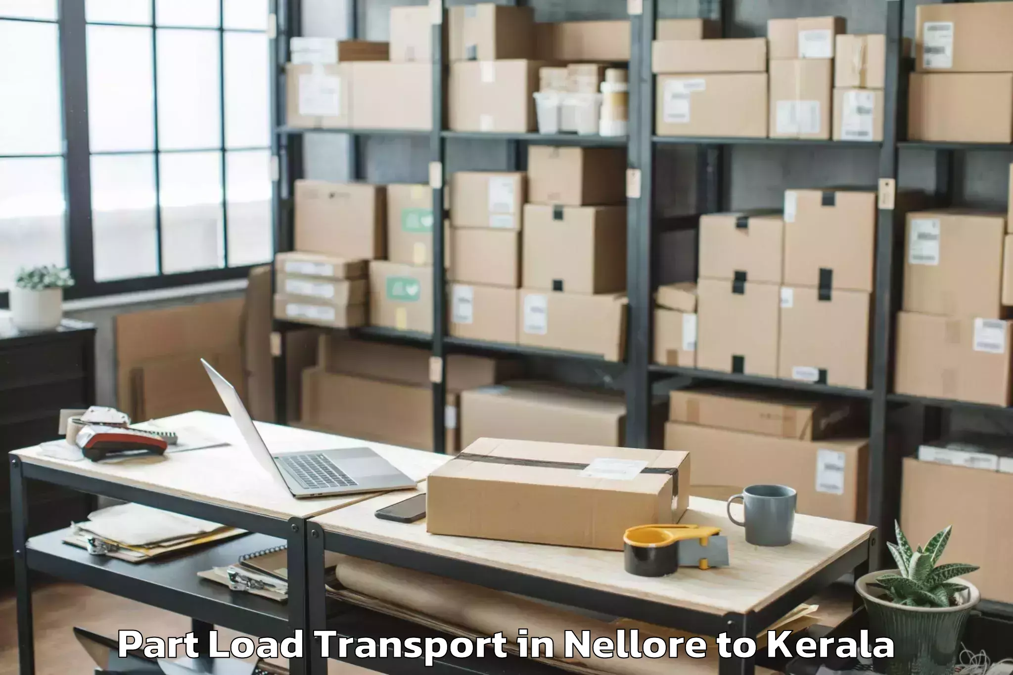 Easy Nellore to Pappinissheri Part Load Transport Booking